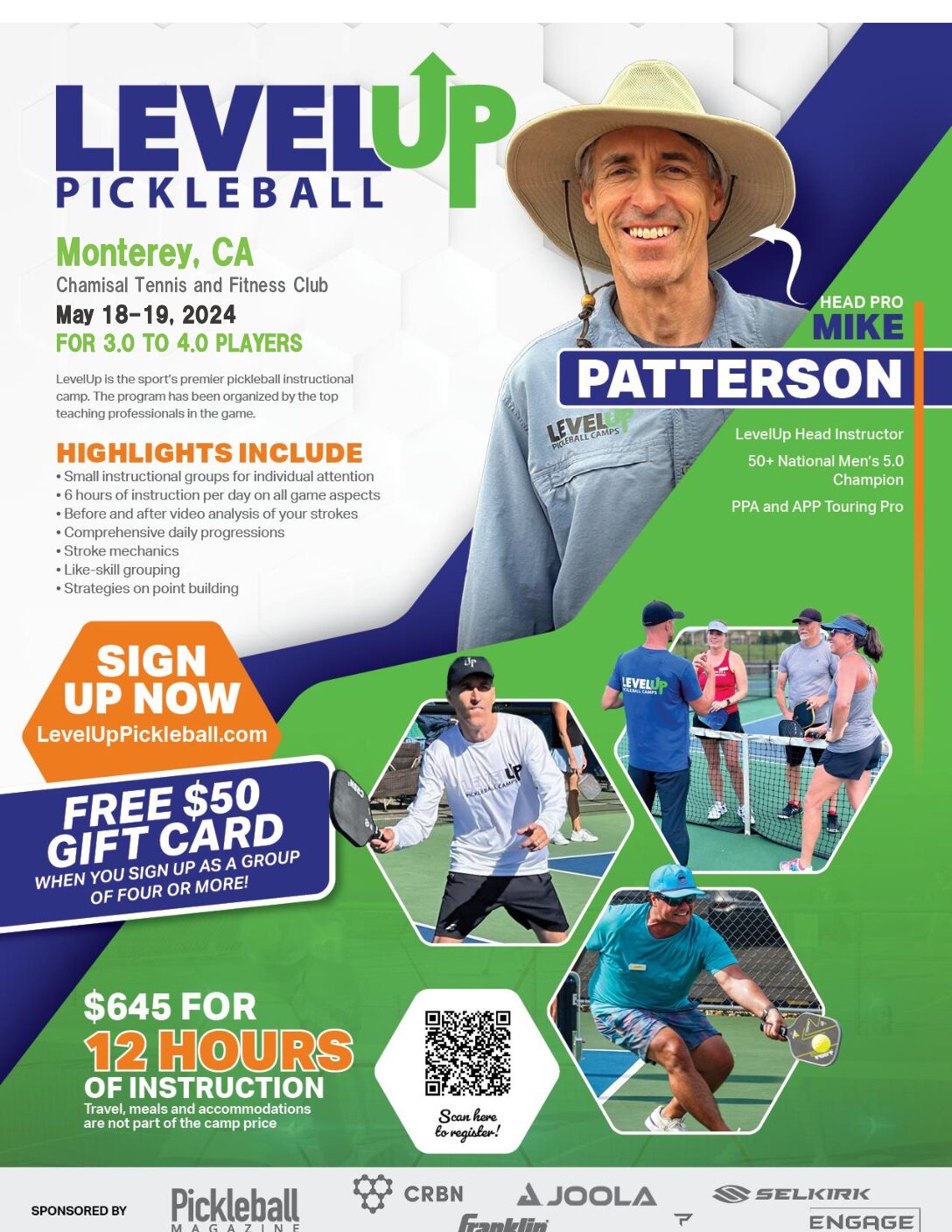 Level Up Pickleball Camp Chamisal Tennis & Fitness Club