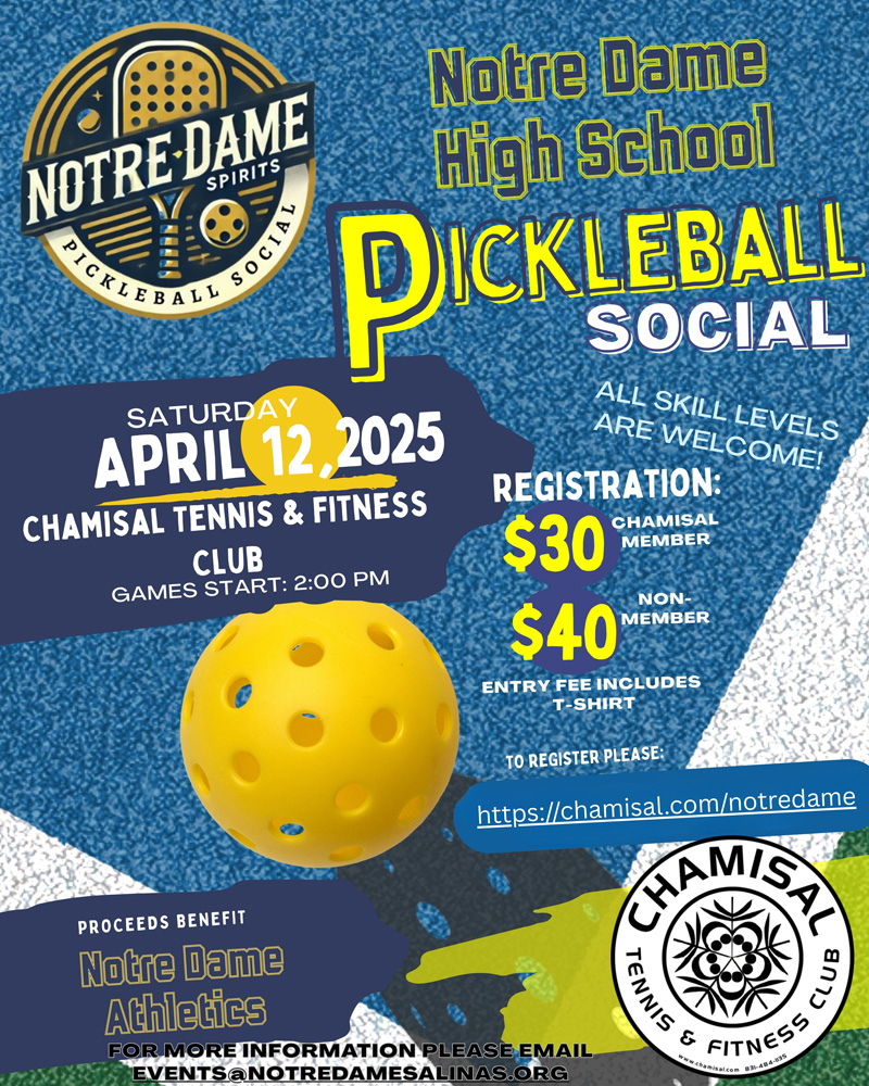 Notre Dame Pickleball Flyer